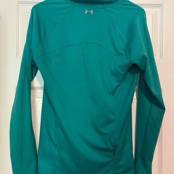 Underarmour Quarter Zip Teal - Picture 2 of 4